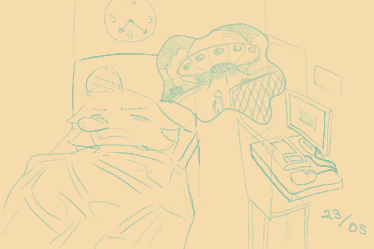 man dreams about ufo while sleeping (its me)